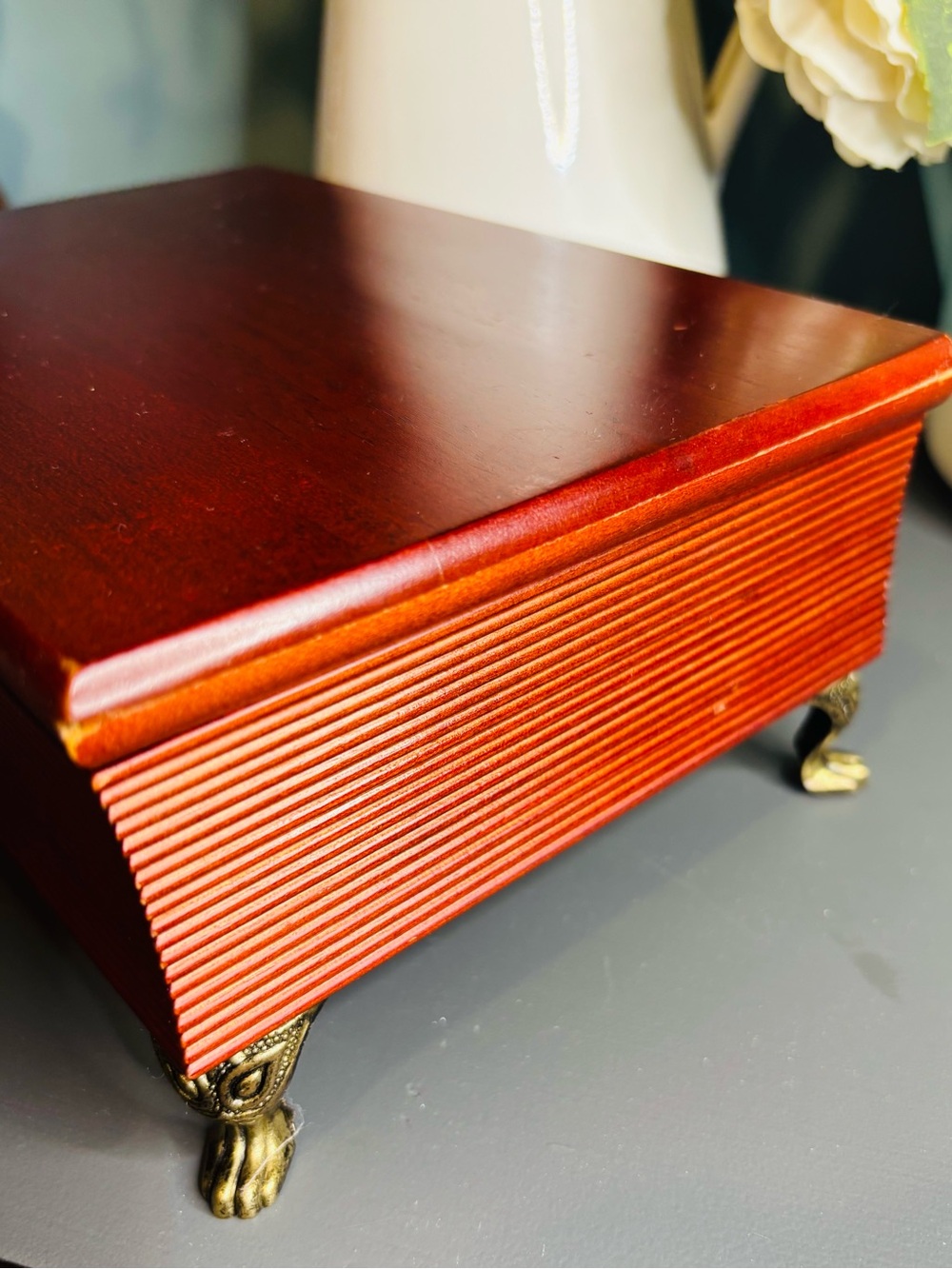 Cherry Wood Jewelry Box - Picture 6 of 7